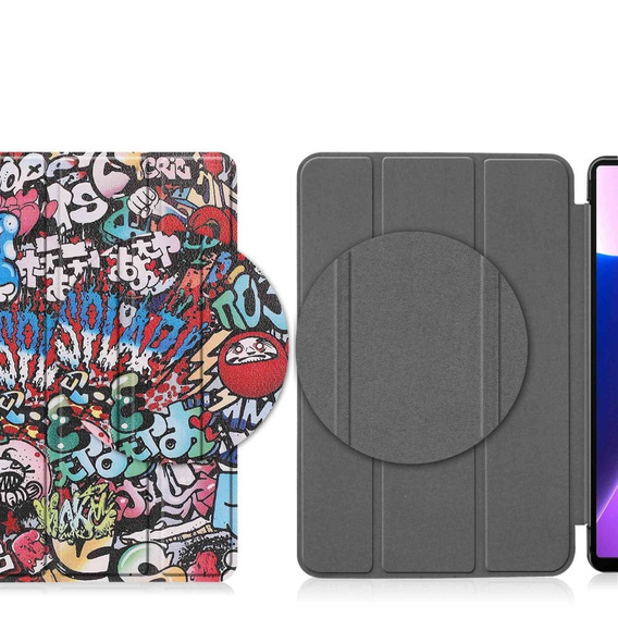 Etui do Lenovo Tab M10 Plus 10.6 Gen 3 TB-125F TB-128F, Smartcase, graffiti