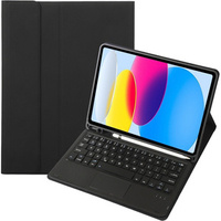 Etui z klawiaturą do iPad 10.9" 2022 (10 gen.) / iPad 11" 2025 A16 (11 gen.), TouchPad Pen Slot, czarne