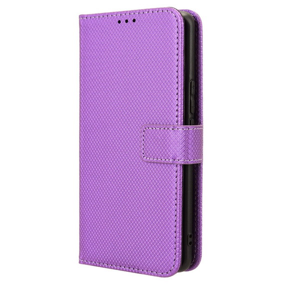 Etui z klapką do Honor Magic 6 Lite 5G, Wallet Smart Magnet, fioletowe