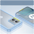 Etui do Motorola Moto G53 5G, Fusion Hybrid, przezroczyste / niebieskie