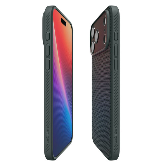 Etui Spigen do iPhone 17 Pro, Liquid Air, Abyss Green