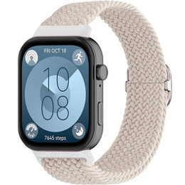 Pasek nylonowy do Huawei Watch Fit 4 / 4 Pro / 3, Beżowy