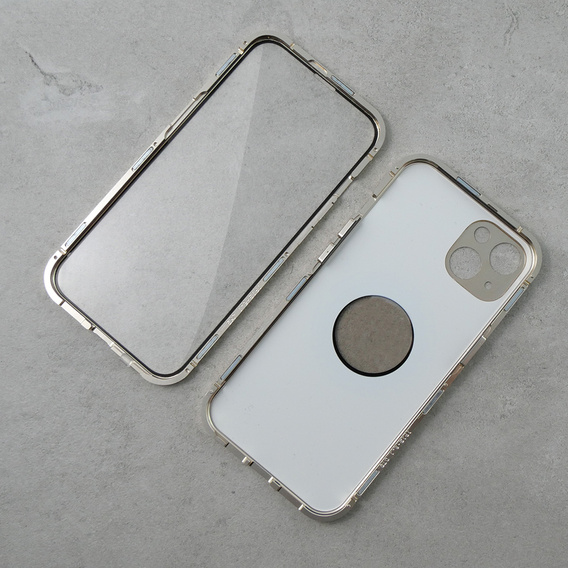 Etui do iPhone 13, Dual Glass, do Magsafe, złote