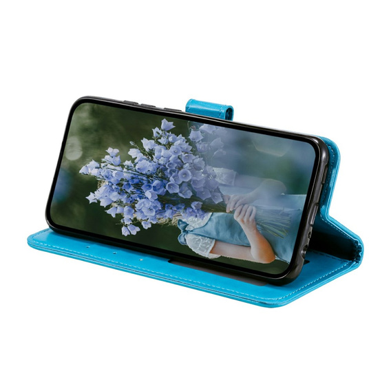 Etui z klapką do Xiaomi Redmi Note 13 Pro 4G / Xiaomi Redmi Note 14S / Xiaomi Poco M6 Pro 4G, Mandala, niebieskie