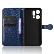 Etui z klapką do Oppo Reno 14, Wallet Rhombus, niebieskie