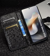 Etui z klapką do Motorola Moto G56 5G, Wallet Rhombus, czarne