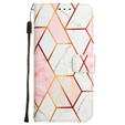 Etui z klapką do Xiaomi Redmi Note 13 Pro 4G / Xiaomi Redmi Note 14S / Xiaomi Poco M6 Pro 4G, Wallet, Marble różowe