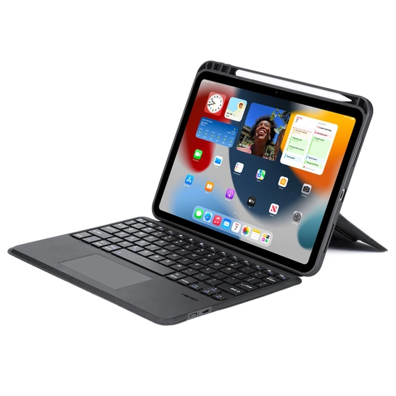 Etui z klawiaturą do iPad 11" 2025 A16 (11 gen.) / iPad 10.9" 2022 (10 gen.), Dux Ducis DK series, czarne