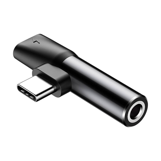 Adapter Audio Baseus USB‑C do Mini‑Jack 3,5 mm – czarny