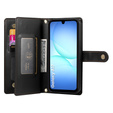 Etui z klapką do Samsung Galaxy A17 5G, Wallet Zipper Pocket, czarne