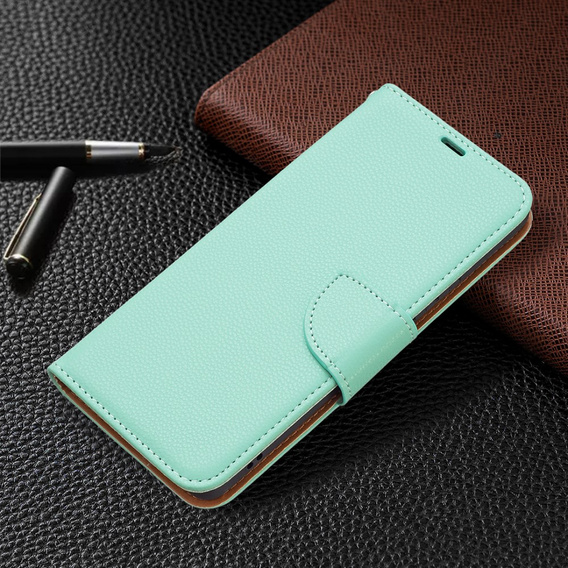 Etui Litchi Wallet with Strap do Samsung Galaxy A53 5G, Green