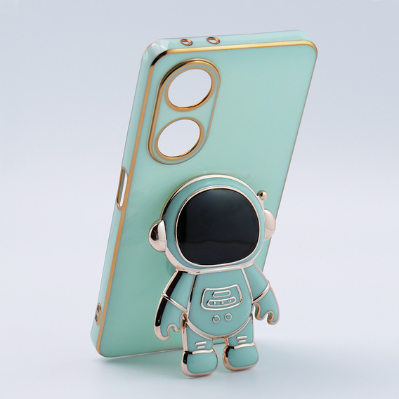 Etui do Oppo A98 5G, Astronaut, zielone