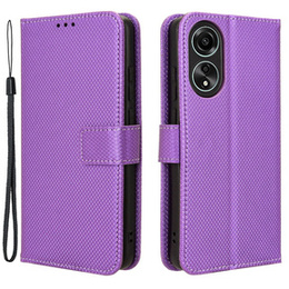 Etui z klapką do Oppo A58 4G, Smart Magnet, fioletowe