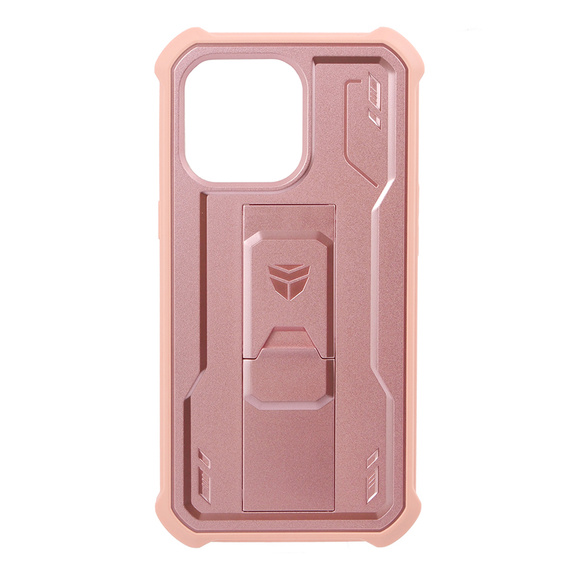 Etui pancerne do iPhone 13 Pro, Dexnor Full Body, różowe rose gold