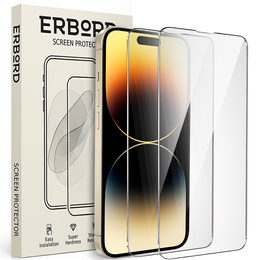 2x Szkło Hartowane ERBORD 9H Hard Glass do iPhone 14 Pro