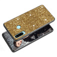 Etui do Huawei P30 Lite, Sparkle Case, Złote