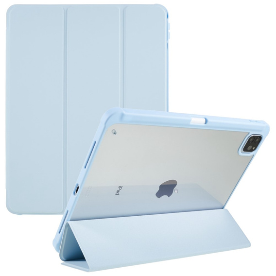 Etui do iPad Pro 11" 2022/2021/2020/2018 (4/3/2/1 gen.), Smartcase Hybrid, z miejscem na rysik, niebieskie