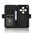 Etui z klapką do Oppo Find X8 Pro, Card Slot, czarne