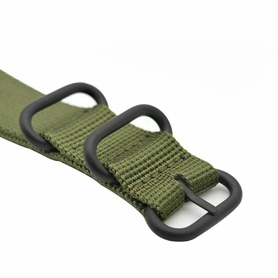 Pasek Nylonowy QuickFit 20mm do Garmin Fenix 5S/6S/7S/8 43mm, Zielony
