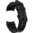 Pasek Skórzany do Samsung Galaxy Watch 4/5/6/7/FE 40/42/43/44/45/46/47mm, Czarny
