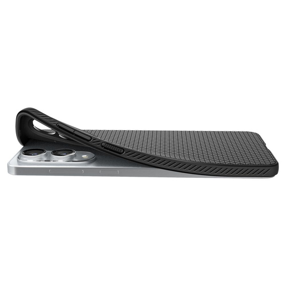 Etui Spigen do Samsung Galaxy S25 Edge, Liquid Air, czarne + Szkło Hartowane 9H