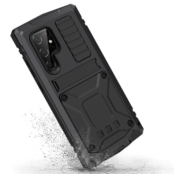 Etui Defender Kickstand do Samsung Galaxy S22 Ultra, Black