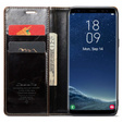 Etui z klapką CASEME do Samsung Galaxy S8, Waxy Textured, kawowe