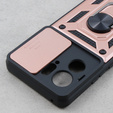 Etui pancerne do Motorola Edge 40, CamShield Slide, różowe rose gold