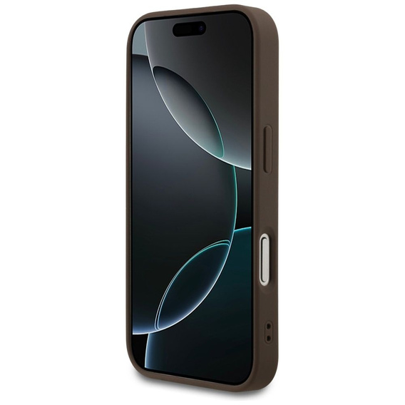 Etui GUESS do iPhone 17 Pro Max, 4G Classic Logo, brązowe