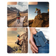 Pancerne Etui Belt Clip do iPhone 14, z klipsem, niebieskie