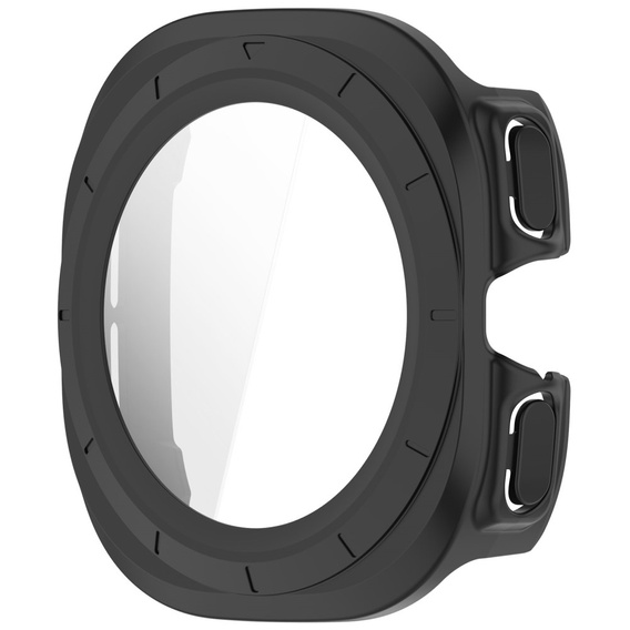 2w1 Etui + Szkło Hartowane do Samsung Galaxy Watch Ultra 47mm (2025 / 2024), Czarne