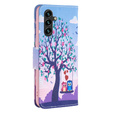 Etui z klapką do Samsung Galaxy A15, Wallet, two owls + szkło 9H