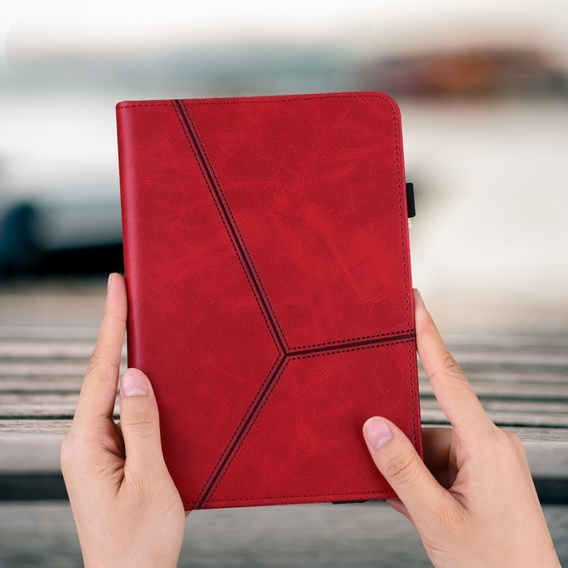 Etui do Samsung Galaxy Tab S9 / S9 FE / S10 FE, Classic, z miejscem na rysik, czerwone