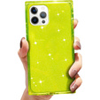 Etui Square Glitter do iPhone 12 Pro Max, Green