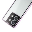 Etui do Xiaomi Redmi Note 13 5G, Magnetic Dual Glass, fioletowe