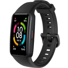 Pasek Silikonowy do Huawei Band 6 / Honor Band 6, Czarny
