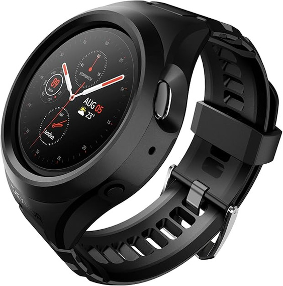 Pasek + Etui Dexnor do Samsung Galaxy Watch Active 2 44mm, Czarny
