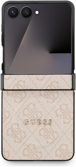 Etui GUESS do Samsung Galaxy Z Flip7, 4G Ring Classic Logo, różowe
