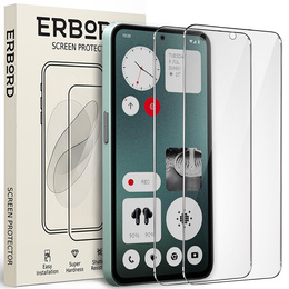 2x Szkło Hartowane do CMF Nothing Phone 2 Pro, ERBORD 9H Hard Glass, szybka