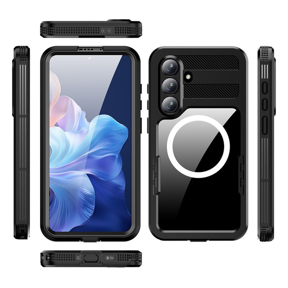 Etui wodoodporne do Samsung Galaxy S26 Plus, Redpepper, do MagSafe, czarne