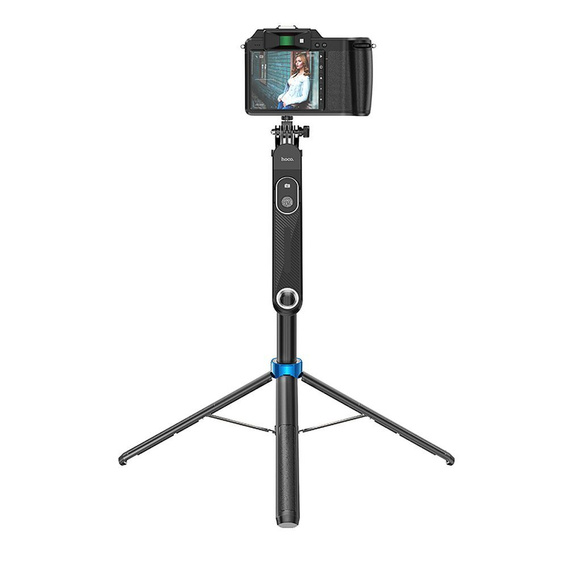 Selfie stick Hoco K22 Handy tripod z pilotem bezprzewodowym - czarny