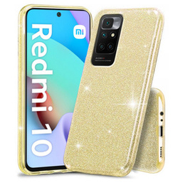 Etui Glitter Case do Xiaomi Redmi 10, Gold