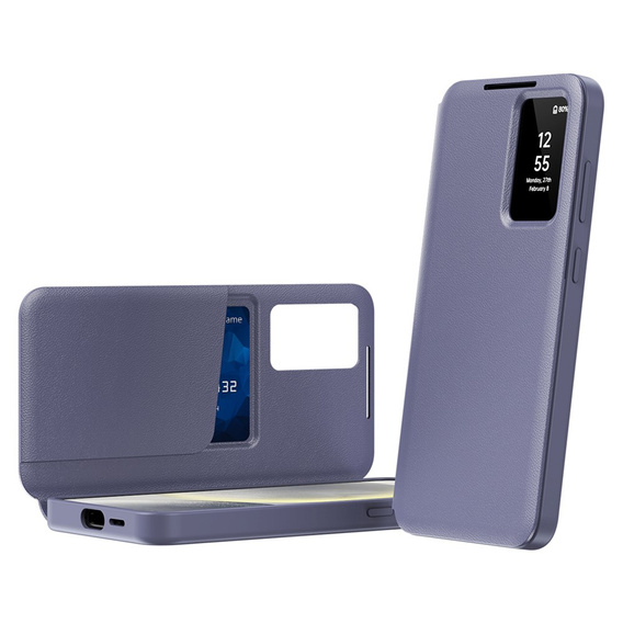 Etui do Samsung Galaxy S25 FE, Smart View Wallet, fioletowe