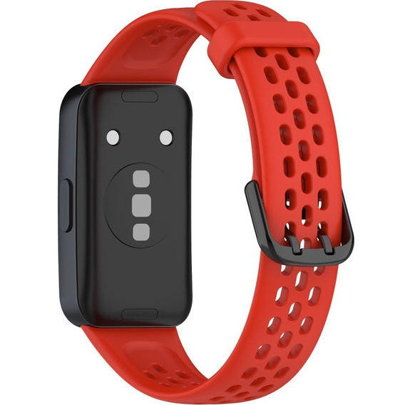 Pasek Silikonowy do Huawei Band 8 / Huawei Band 9 / Huawei Band 10, Czerwony