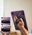 Etui Dexnor 360° do iPad Pro 11 2024 (5 gen.), z paskiem i miejscem na rysik - fioletowe