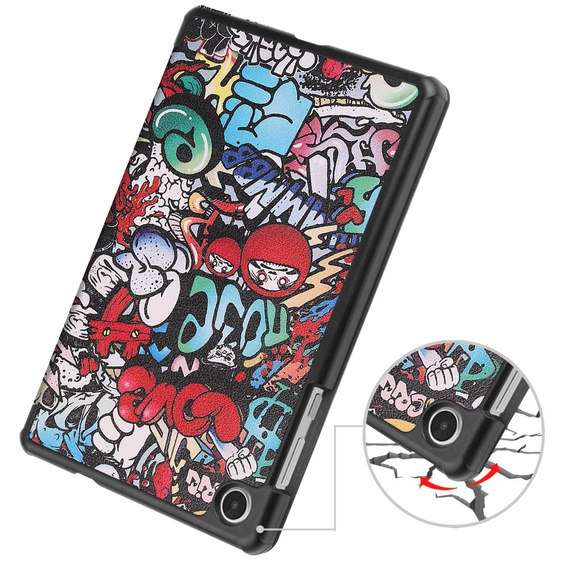 Etui do Lenovo Tab M8 Gen 4 TB-300FU, Smartcase, graffiti