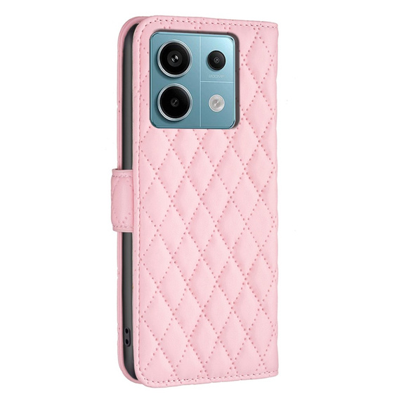 Etui z klapką do Xiaomi Redmi Note 13 Pro 5G, Wallet, BINFEN COLOR, różowe