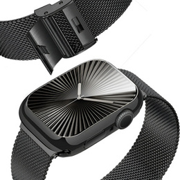 Bransoleta + Etui z Osłoną na Ekran do Apple Watch 10/11 46mm, Czarna