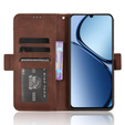 Etui z klapką do Realme C61, Card Slot, brązowe