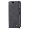 Etui CASEME do Google Pixel 7 Pro, Leather Wallet Case, czarne